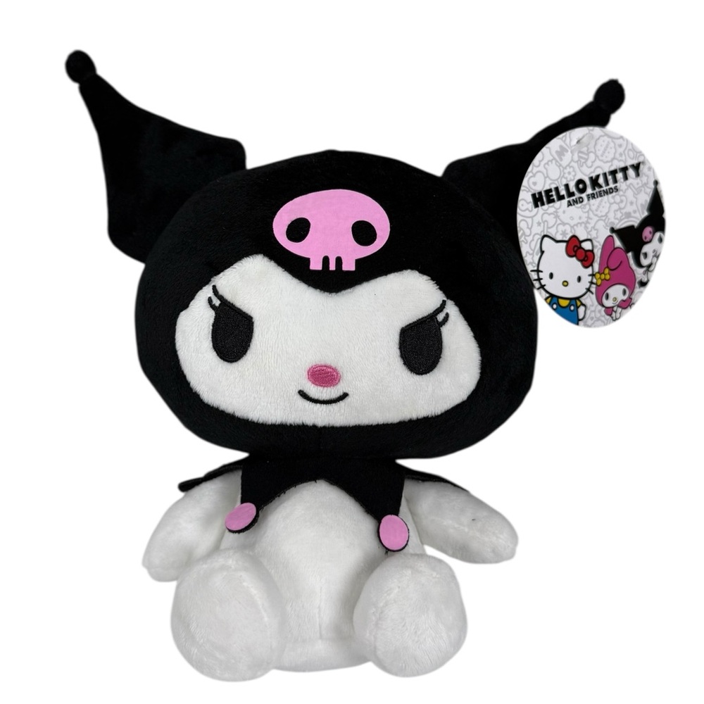 Sanrio Classic 7" Kuromi Plush Hello Kitty Tag EUC